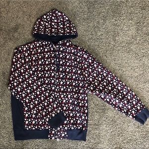 Undefeated Zip Up Logo Hoodie